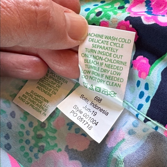 Lily Pulitzer sz 6 elastic waist pull on pants - Picture 10 of 11